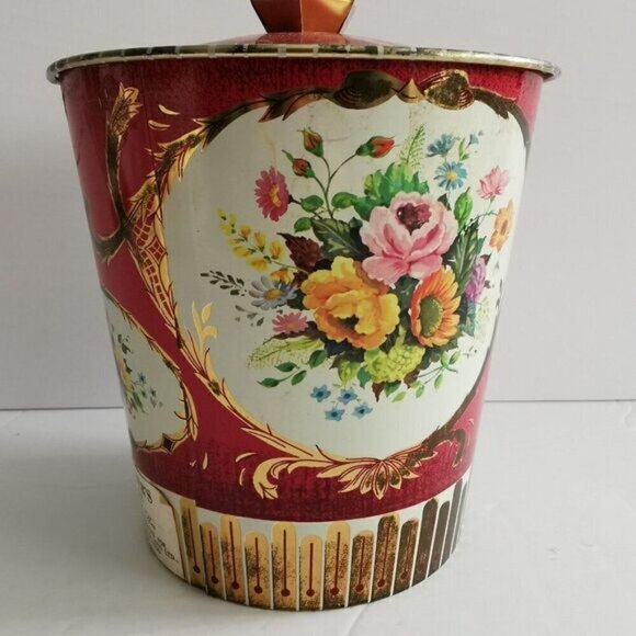 Vintage Horner's Toffees Round Tin - Retro Decor Candy Bucket - Picture 3 of 10
